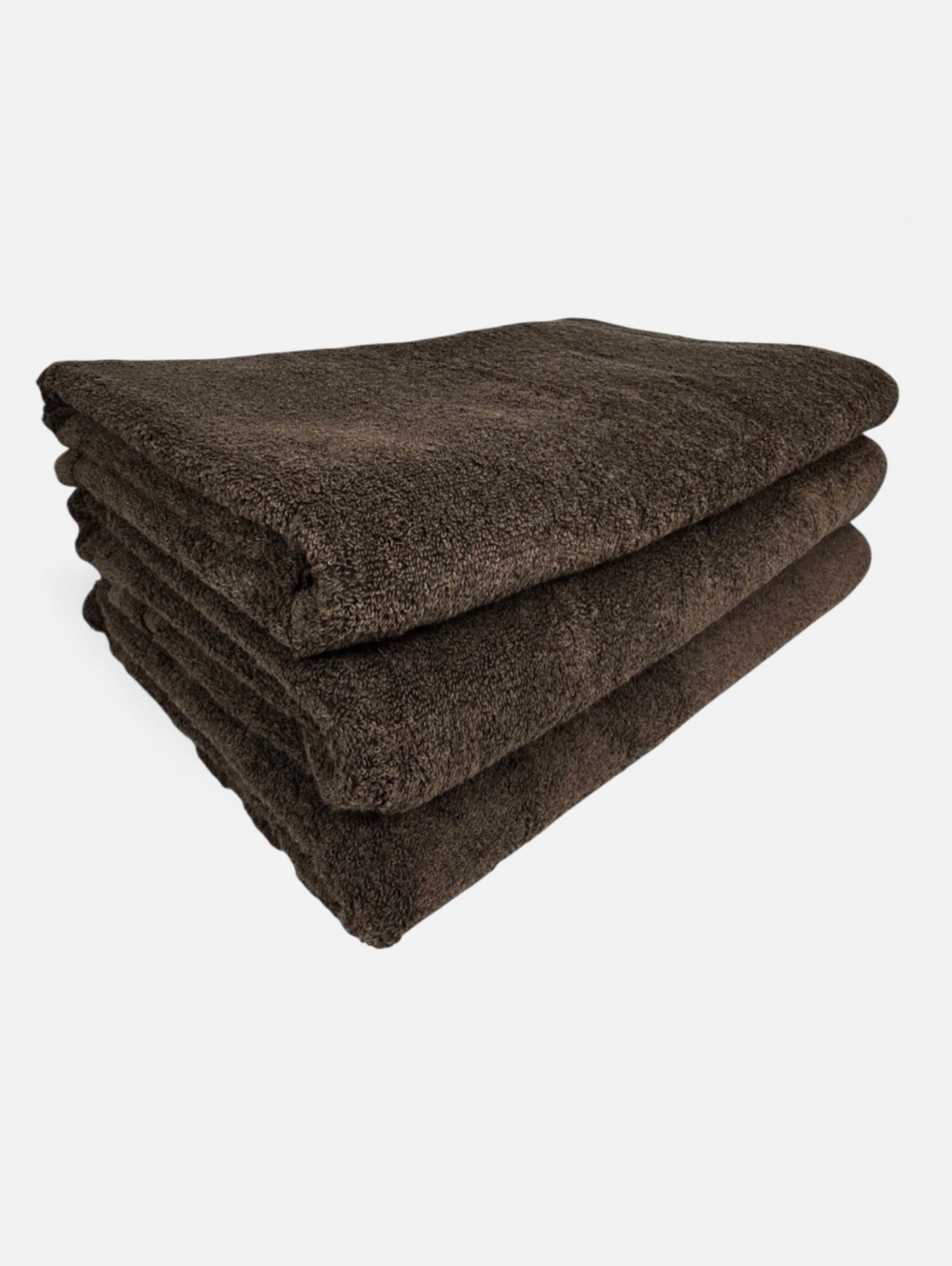 Three Jumbo Bath Towels 1888 Mills Tranquility Spa 35" x 68" Coco